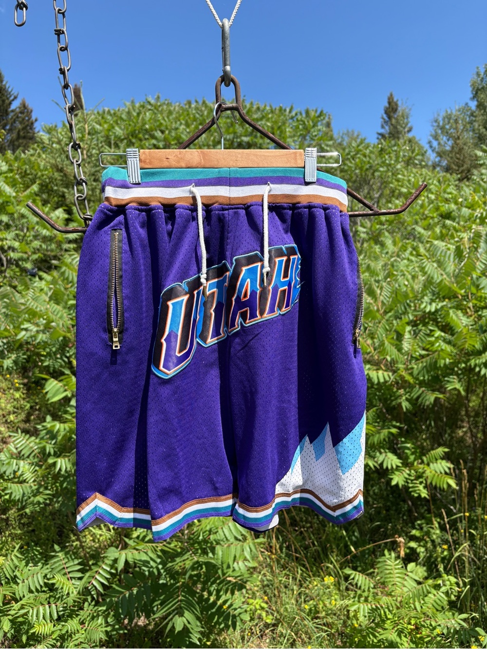 1992-1993 Utah jazz nba throwback shorts